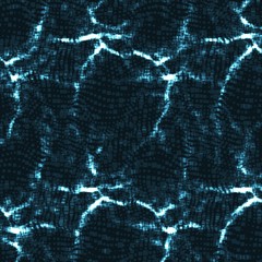 Abstract vector blue wave mesh background. Point cloud array. Chaotic light waves. Technological cyberspace background. Cyber waves.