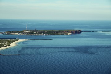 Aerial View of the Island of Heligoland 