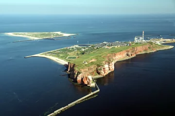 Fototapete Luftbild Aerial View of the Island of Heligoland 