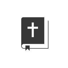 bible icon, silhouette design