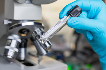 Test tube in the laboratory