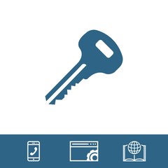 key icon stock vector illustration flat design
