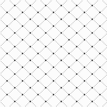 Vector Pattern, Dotted Diamond Shape Decorate With Circle At Center. Pattern Is On Swatches Panel