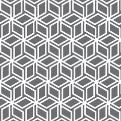 Vector pattern. repeatig abstract flower on cube shape. pattern is on swatches panel