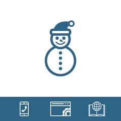 snowman icon stock vector illustration flat design