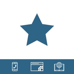 star icon stock vector illustration flat design