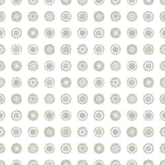 Seamless vector geometrical pattern with circles pastel endless background with hand drawn textured geometric figures. Graphic illustration, print for wrapping, background, cover, surface