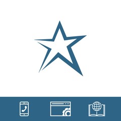 star icon stock vector illustration flat design