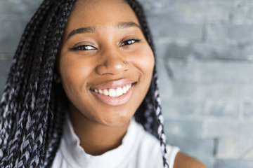 young pretty african-american girl posing