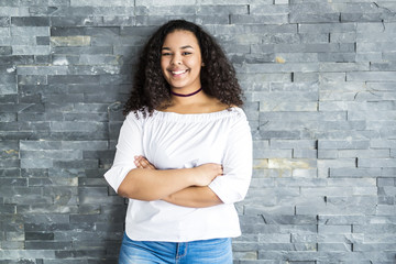 young pretty african-american girl posing