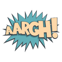 Comic cartoon booble cloud speech isolated on white background