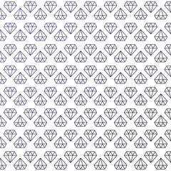 Vector Beautiful Minimalism Seamless Diamond Pattern On White Background