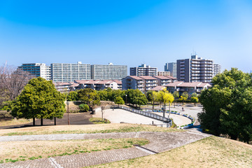 Fototapeta premium ニュータウンの町並み