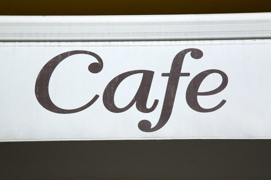 Brown Cafe Sign