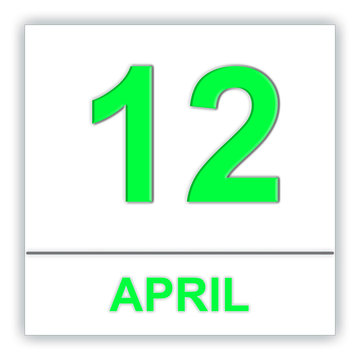 April 12. Day on the calendar.