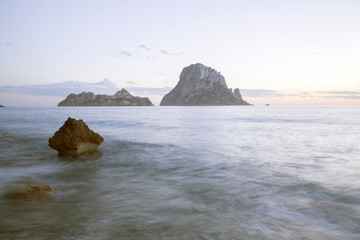 Hort Cove Beach with Vedra Island; Ibiza