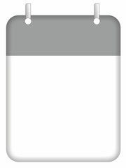 Kalenderblatt, freigestellt 