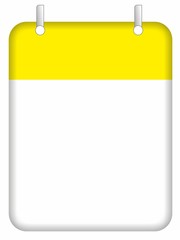 Kalenderblatt, freigestellt 