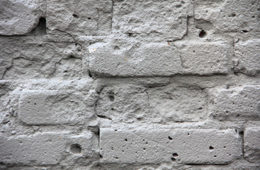 Old brick wall with paint background