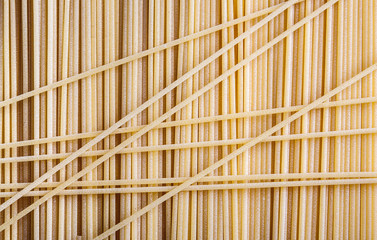 Raw spaghetti background
