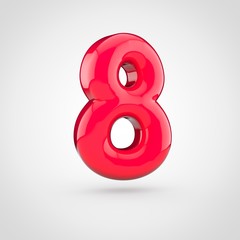 Glossy pink paint number 8