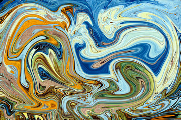 Colorful psychedelic liquefied background