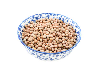 Pigeon peas in a china bowl