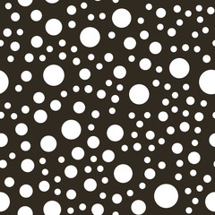 Seamless Background with big Polka Dot pattern. Polka dot fabric. vector background  