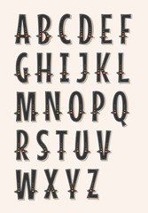 Comic Circus And Western ABC Font