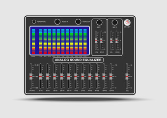 Analog sound equalizer
