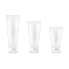 Tube For Cream Mock Up Set. Vector illustration
