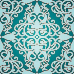 Vector damask seamless pattern element. Classical luxury old fashioned damask ornament, royal victorian seamless texture for wallpapers, textile, wrapping. Exquisite floral baroque template.