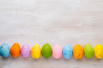 Easter and spring decoration, catkins and eggs.