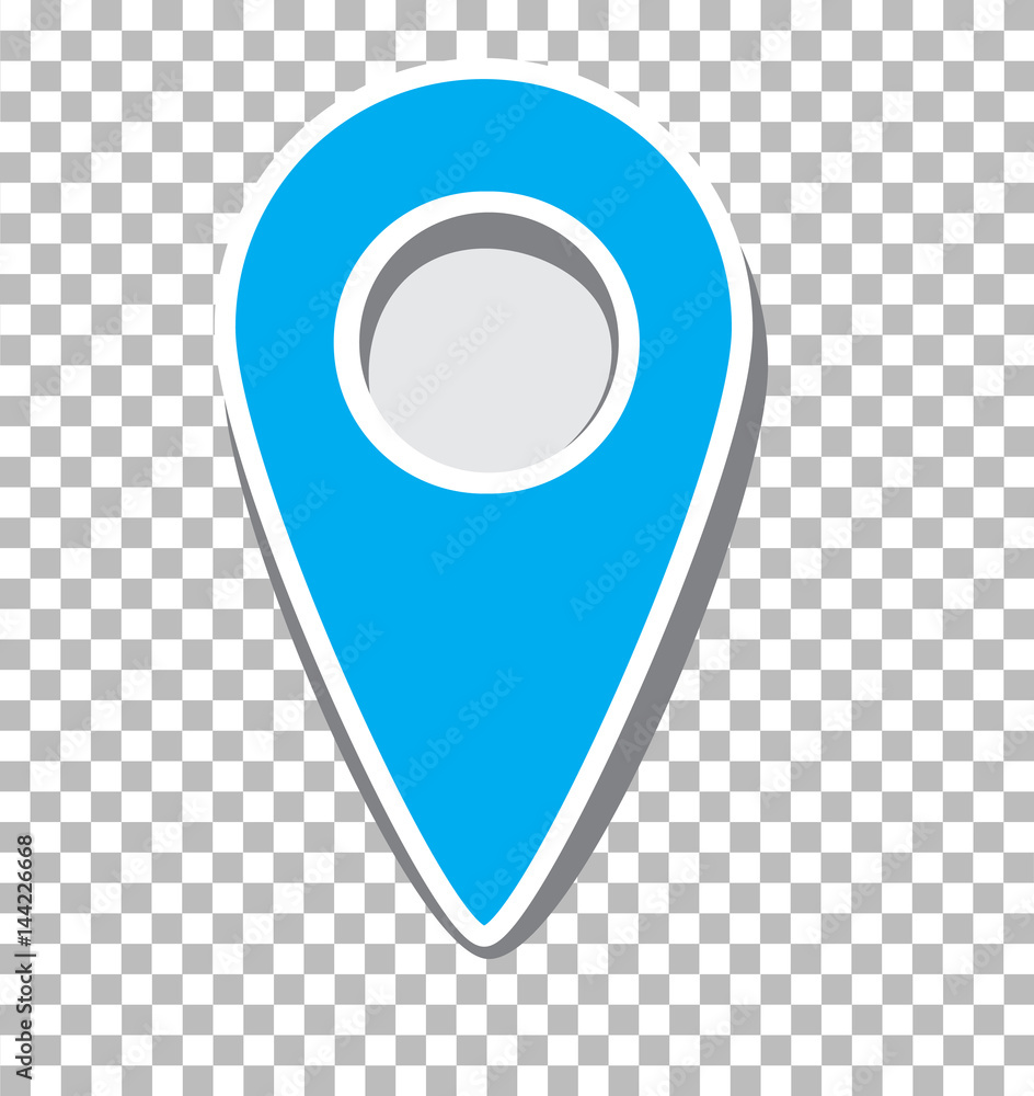 Poster marker pointer sign.