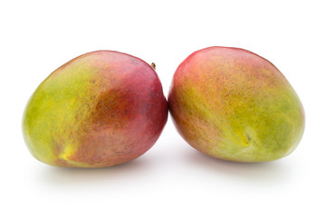 Mango fruit isolated on white background .