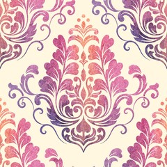 Vector damask seamless pattern element. Classical luxury old fashioned damask ornament, royal victorian seamless texture for wallpapers, textile, wrapping. Exquisite floral baroque template.