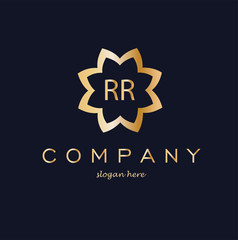 RR Letter Logo Design.Sign.Symbol.Typography