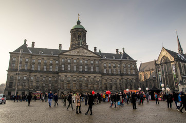 Obraz premium Palais Royal à Amsterdam