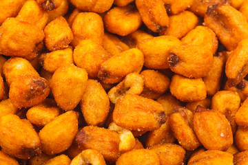 Spiced corn close up