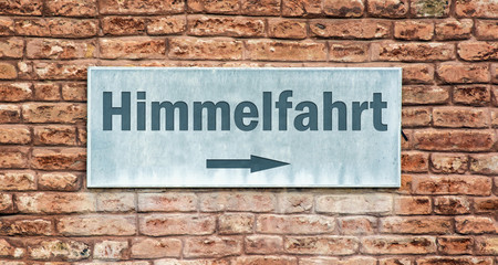 Fototapeta na wymiar Schild 225 - Himmelfahrt