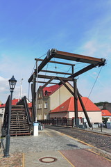 Naklejka premium Storkow, Klappbrücke