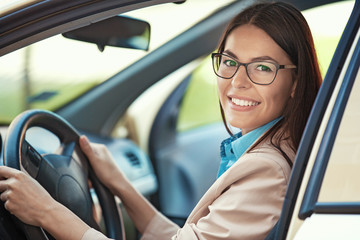 Businesswoman in the Car