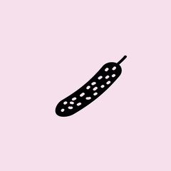 Cucumber icon. flat design
