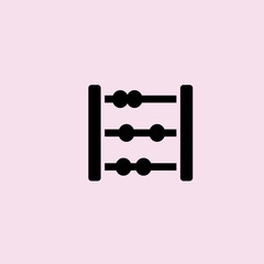 abacus icon. flat design