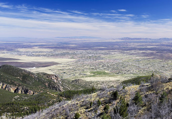 An Aerial View of Sierra Vista, Arizona, from Carr Canyon - 144230238