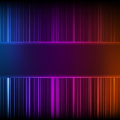 Abstract random glowing lines background. Colorful stripes. Technological cyberspace background.