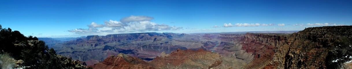 Naklejka na ściany i meble Traumhafte Panorama Aussicht Grand Canyon Nationalpark von South Rim
