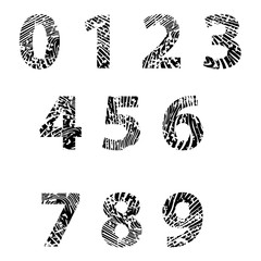 Embossed numbers for Education