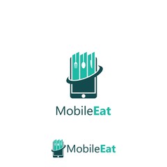 Mobile Eat Logo Template
