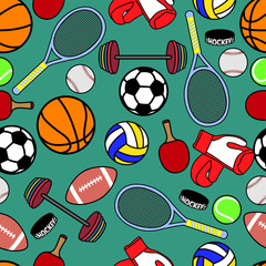 Seamless pattern sport